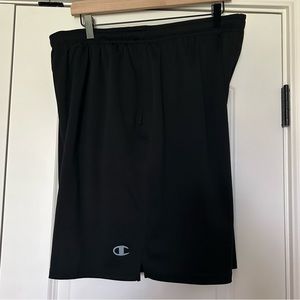 Champion Mens Athletic Shorts Black Size 2XL